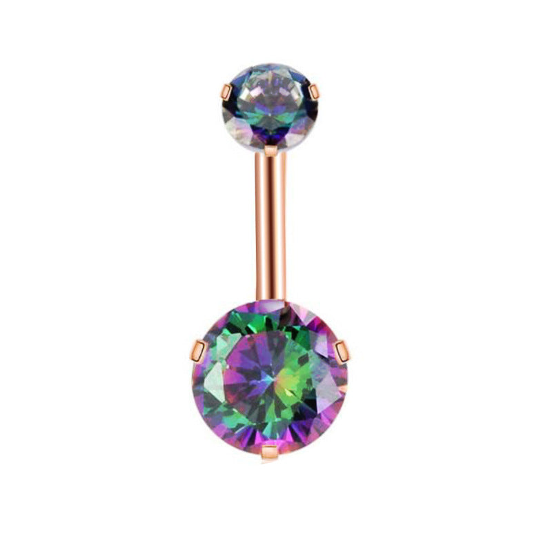 Geometric Stainless Steel Navel Ring