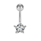 Geometric Stainless Steel Navel Ring
