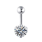 Geometric Stainless Steel Navel Ring
