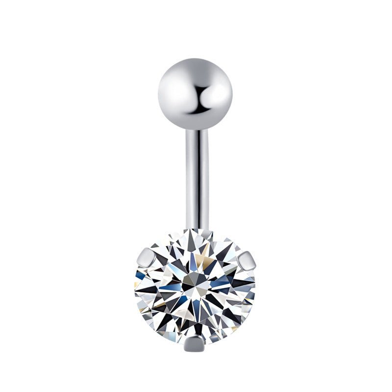 Geometric Stainless Steel Navel Ring