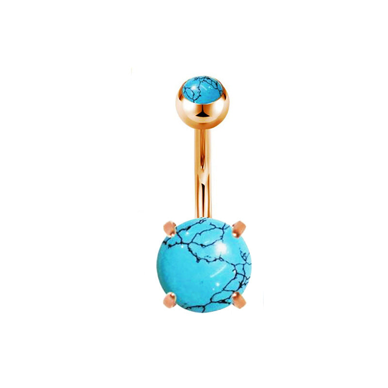 Geometric Stainless Steel Navel Ring