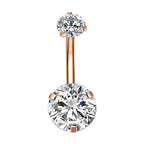 Geometric Stainless Steel Navel Ring
