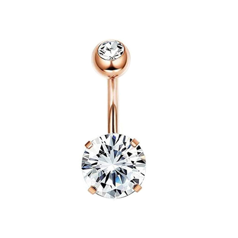 Geometric Stainless Steel Navel Ring