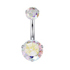 Geometric Stainless Steel Navel Ring