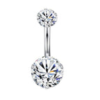 Geometric Stainless Steel Navel Ring
