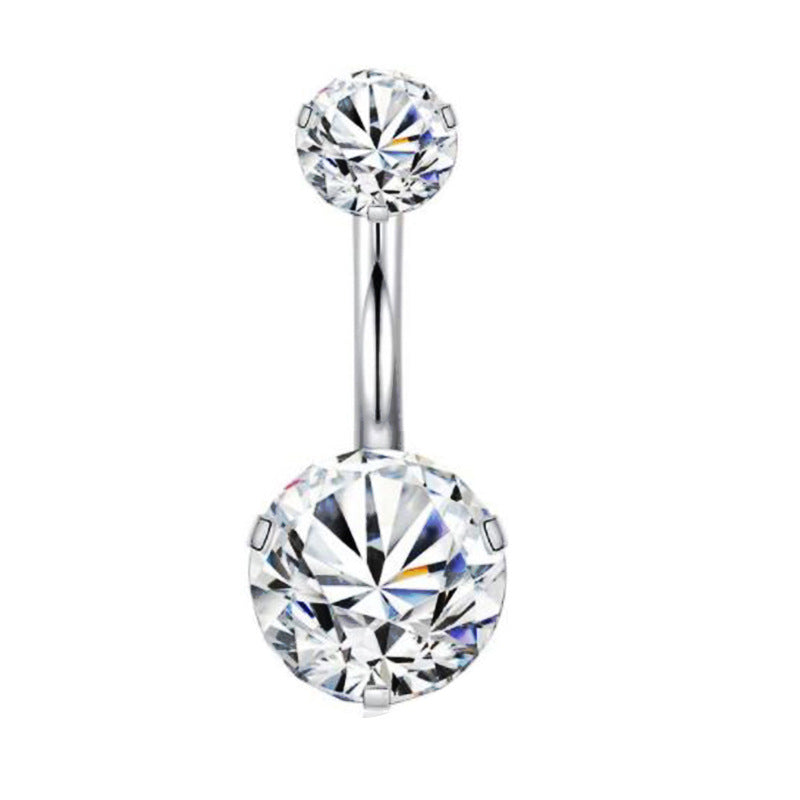 Geometric Stainless Steel Navel Ring