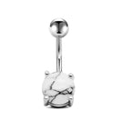 Geometric Stainless Steel Navel Ring