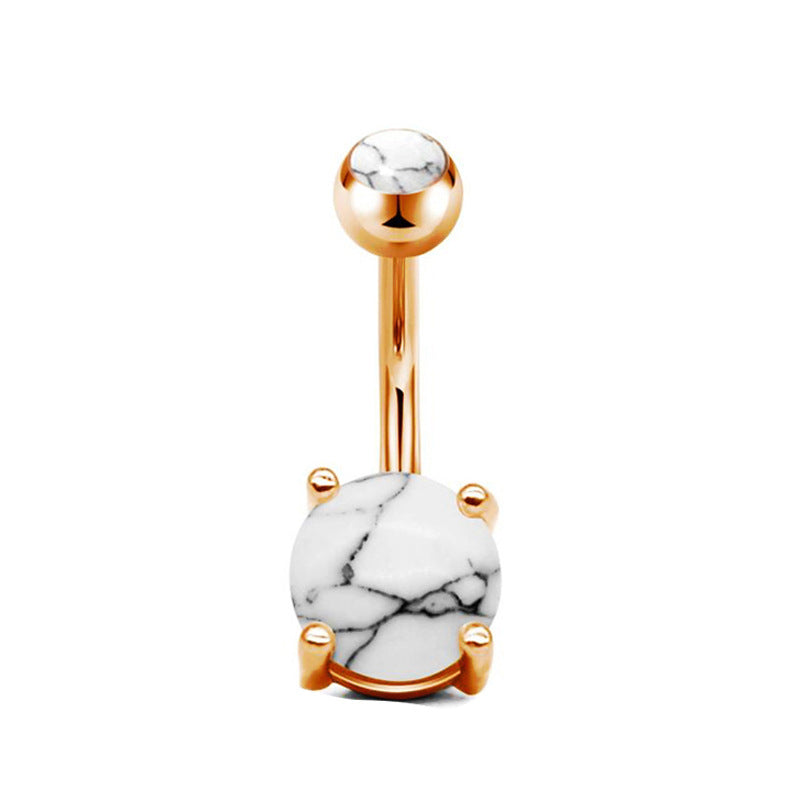 Geometric Stainless Steel Navel Ring