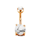 Geometric Stainless Steel Navel Ring
