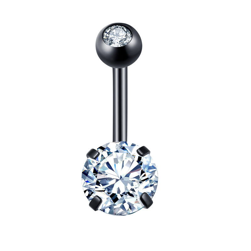 Geometric Stainless Steel Navel Ring