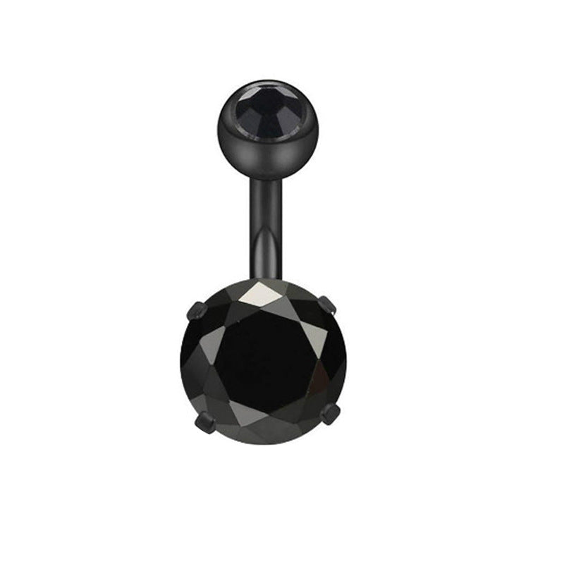 Geometric Stainless Steel Navel Ring