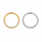 Medical Steel Micro Inlaid Zircon Nose Nail Nose Ring