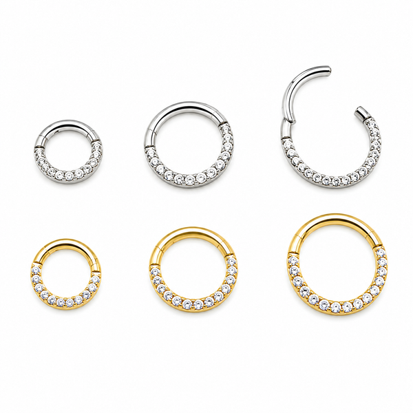 Medical Steel Micro Inlaid Zircon Nose Nail Nose Ring