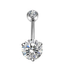 Geometric Stainless Steel Navel Ring