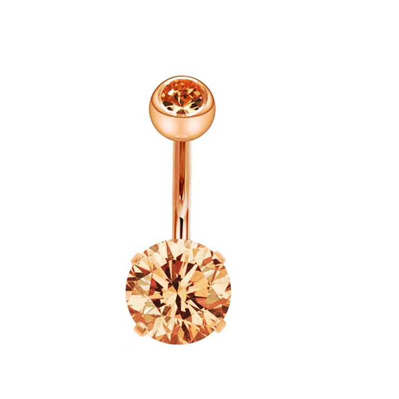 Geometric Stainless Steel Navel Ring
