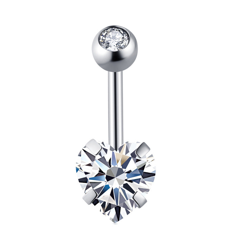Geometric Stainless Steel Navel Ring