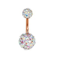 Geometric Stainless Steel Navel Ring