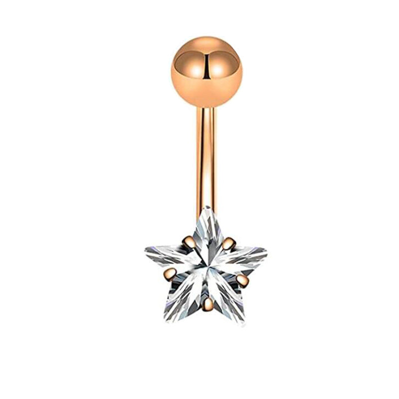 Geometric Stainless Steel Navel Ring